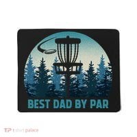 Best Dad By Par Funny Disc Golf Frisbee Golfer Fathers Day Mousepad thumb 0