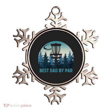Best Dad By Par Funny Disc Golf Frisbee Golfer Fathers Day Ornament