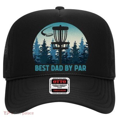 Best Dad By Par Funny Disc Golf Frisbee Golfer Fathers Day Hat