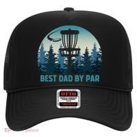 Best Dad By Par Funny Disc Golf Frisbee Golfer Fathers Day Hat thumb 0