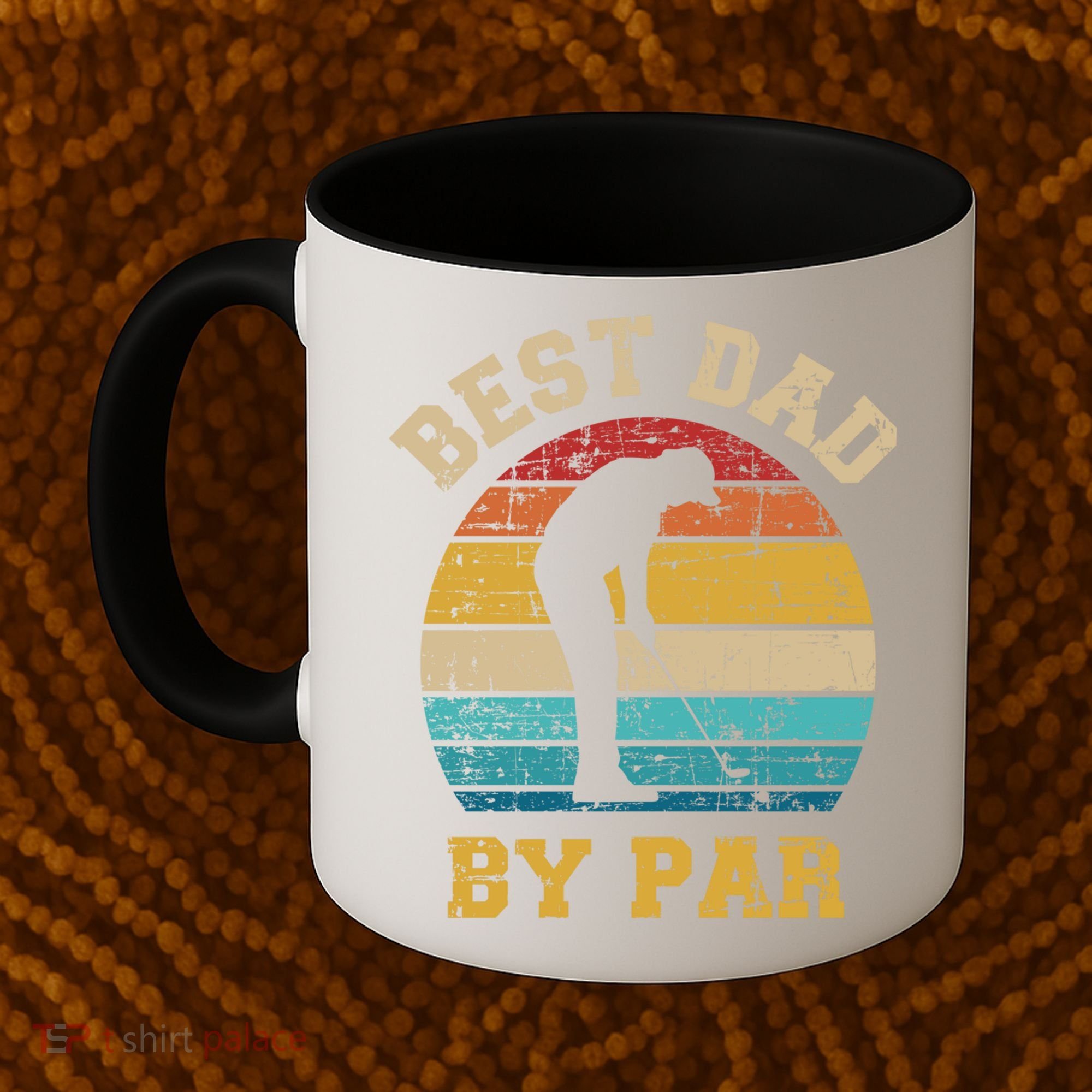 Best Dad By Par Gift For Golfer Daddy Father's Day Gift Coffee Mug