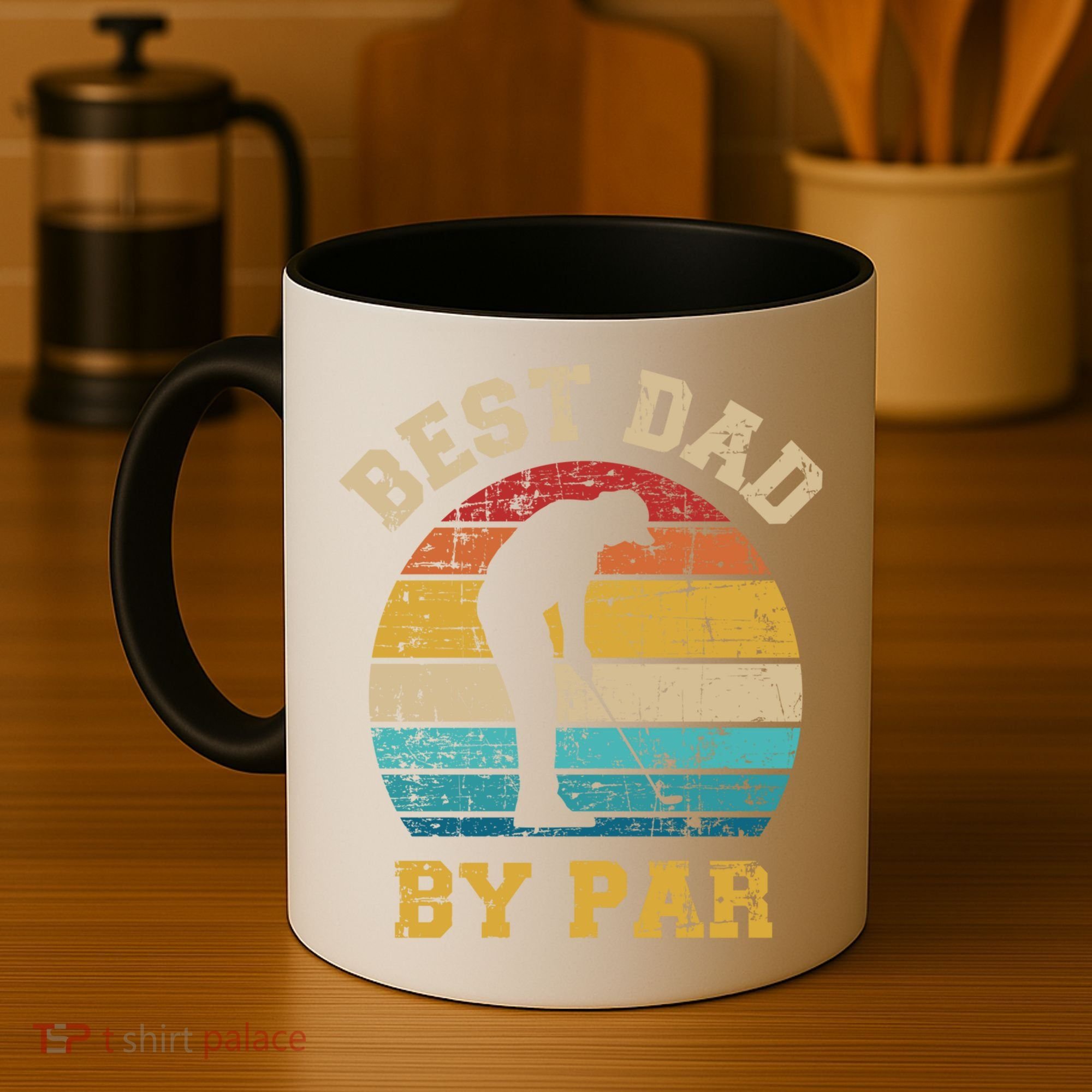 Best Dad By Par Gift For Golfer Daddy Father's Day Gift Coffee Mug
