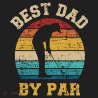 Best Dad By Par Gift For Golfer Daddy Father's Day Gift Hat thumb 2