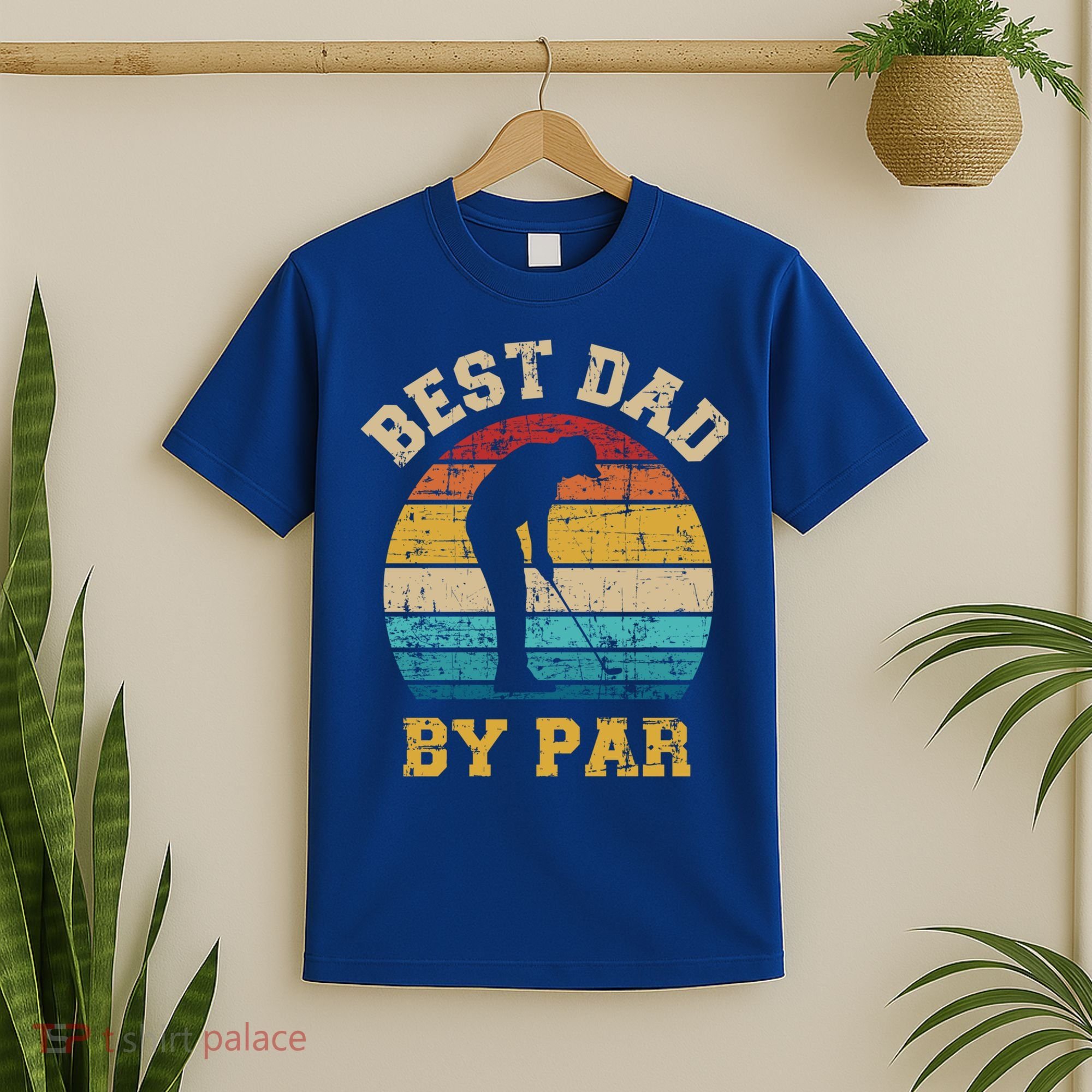 Best Dad By Par Gift For Golfer Daddy Father's Day Gift T-Shirt