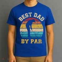 Best Dad By Par Gift For Golfer Daddy Father's Day Gift T-Shirt thumb 3