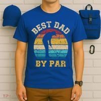 Best Dad By Par Gift For Golfer Daddy Father's Day Gift T-Shirt thumb 6