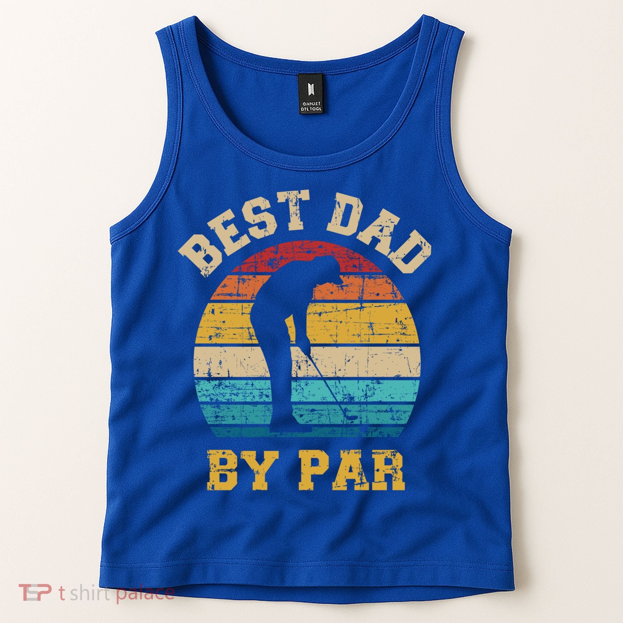 Best Dad By Par Gift For Golfer Daddy Father's Day Gift Tank Top