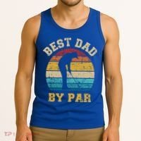 Best Dad By Par Gift For Golfer Daddy Father's Day Gift Tank Top thumb 3
