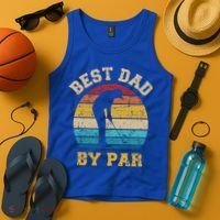 Best Dad By Par Gift For Golfer Daddy Father's Day Gift Tank Top thumb 4