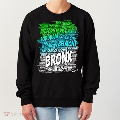 Boogie Down Bronx New York City Pride Map Area Like A Zoo Gift Women's Sweatshirt