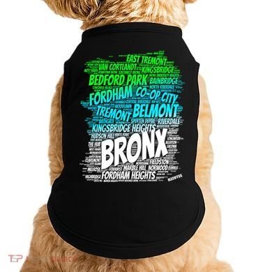 Boogie Down Bronx New York City Pride Map Area Like A Zoo Gift Doggie Tank