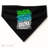 Boogie Down Bronx New York City Pride Map Area Like A Zoo Gift USA-Made Doggie Bandana thumb 0