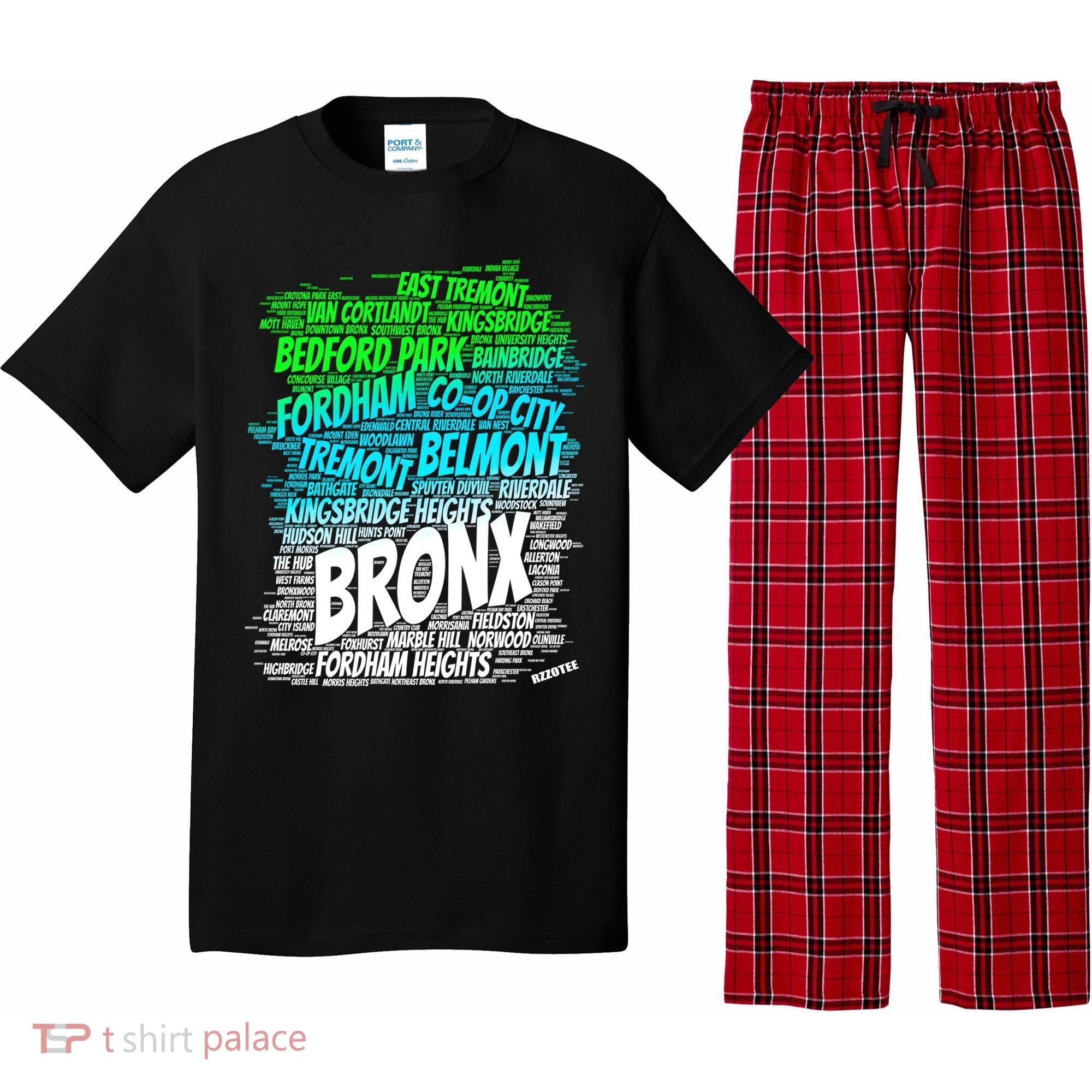Boogie Down Bronx New York City Pride Map Area Like A Zoo Gift Pajama Set