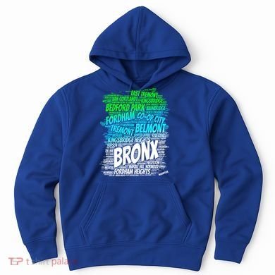 Boogie Down Bronx New York City Pride Map Area Like A Zoo Gift Hoodie