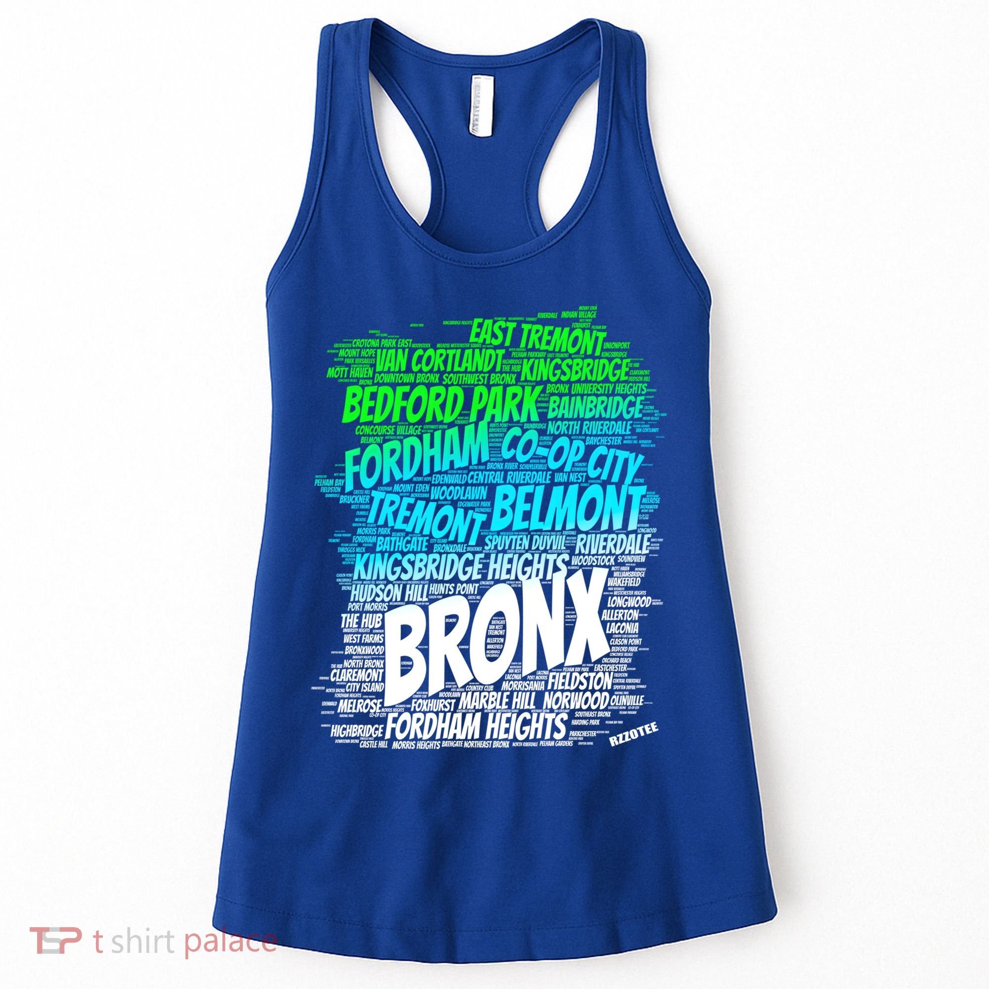 Boogie Down Bronx New York City Pride Map Area Like A Zoo Gift Women's Tank Top