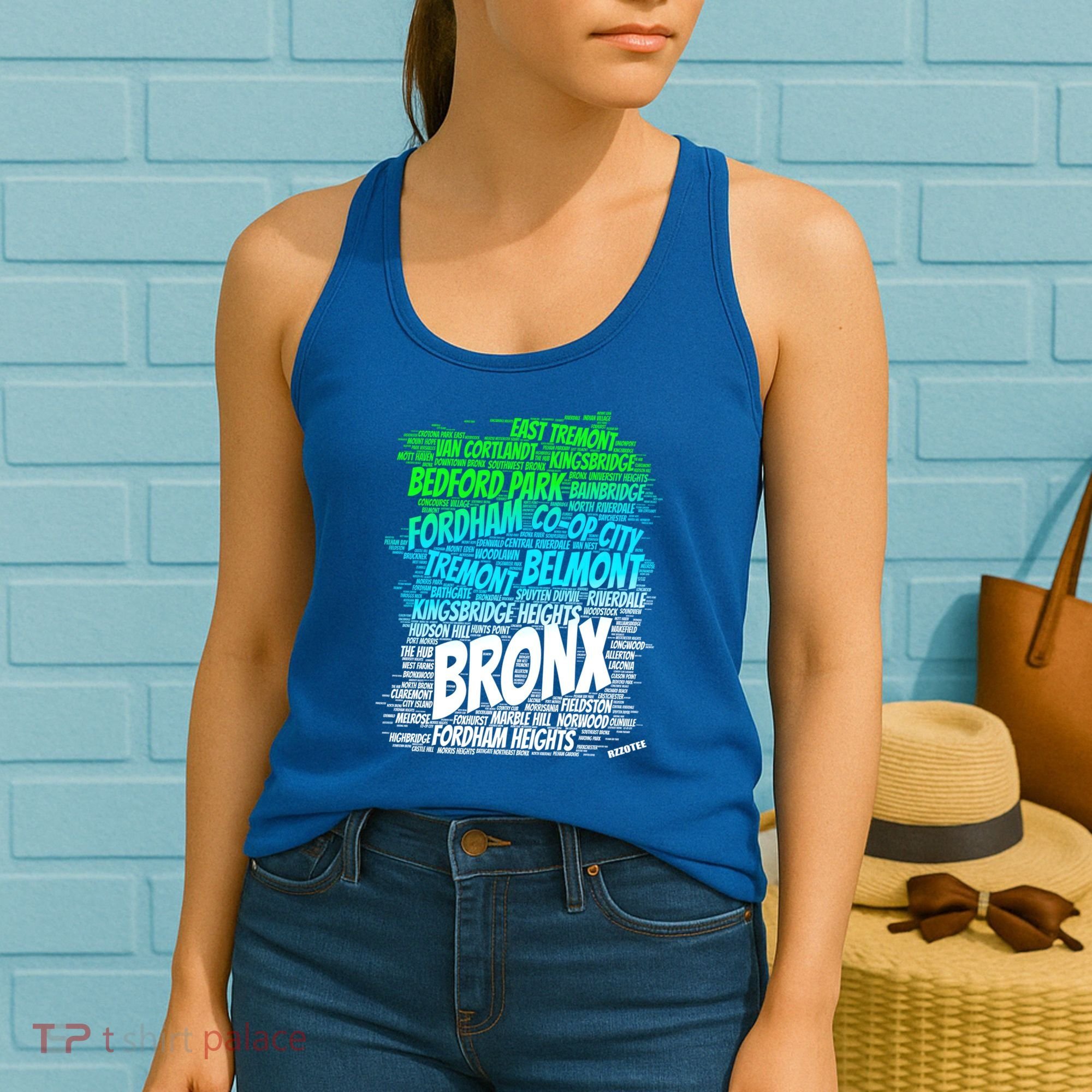 Boogie Down Bronx New York City Pride Map Area Like A Zoo Gift Women's Tank Top