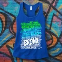Boogie Down Bronx New York City Pride Map Area Like A Zoo Gift Women's Tank Top thumb 3