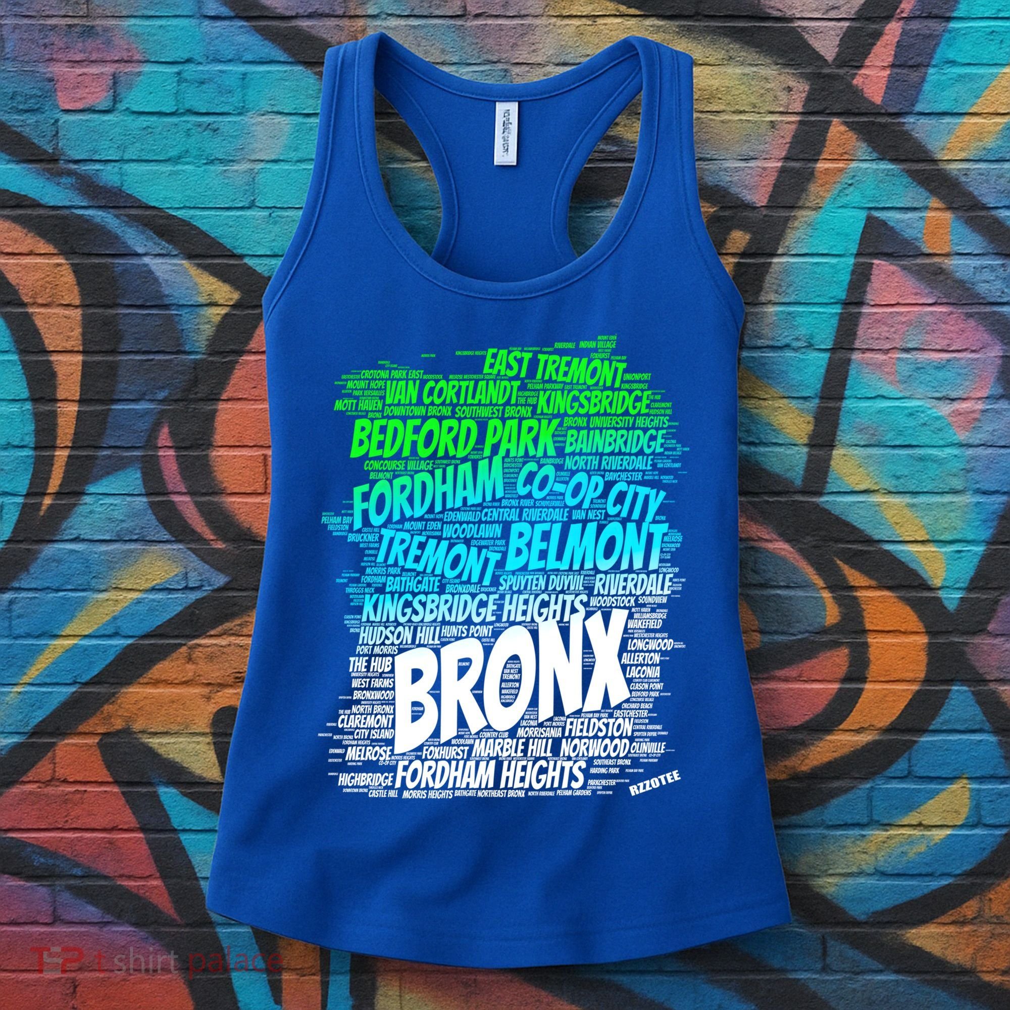 Boogie Down Bronx New York City Pride Map Area Like A Zoo Gift Women's Tank Top
