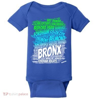 Boogie Down Bronx New York City Pride Map Area Like A Zoo Gift Baby Bodysuit