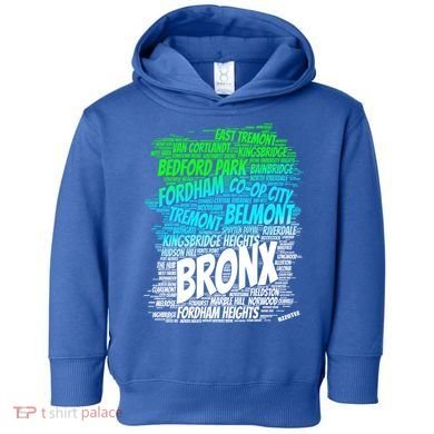 Boogie Down Bronx New York City Pride Map Area Like A Zoo Gift Toddler Hoodie