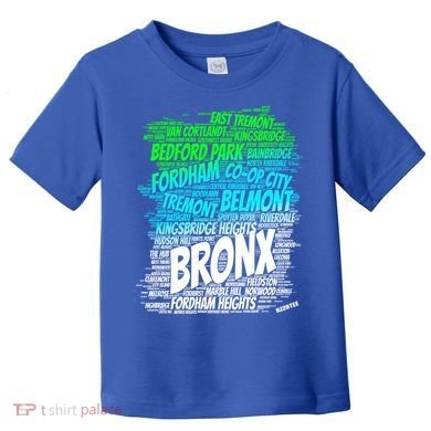 Boogie Down Bronx New York City Pride Map Area Like A Zoo Gift Toddler T-Shirt