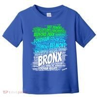 Boogie Down Bronx New York City Pride Map Area Like A Zoo Gift Toddler T-Shirt thumb 0