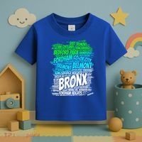 Boogie Down Bronx New York City Pride Map Area Like A Zoo Gift Toddler T-Shirt thumb 3