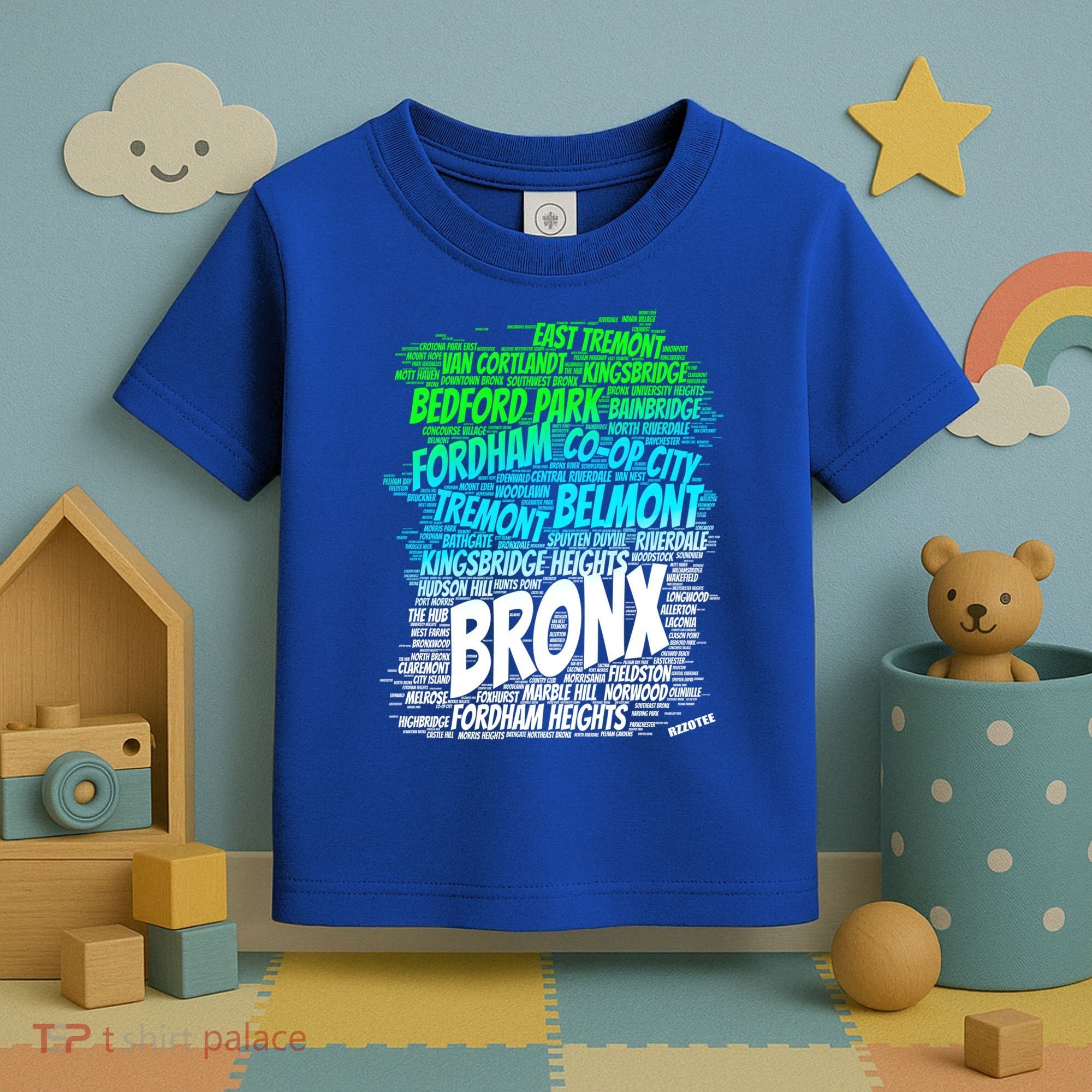 Boogie Down Bronx New York City Pride Map Area Like A Zoo Gift Toddler T-Shirt