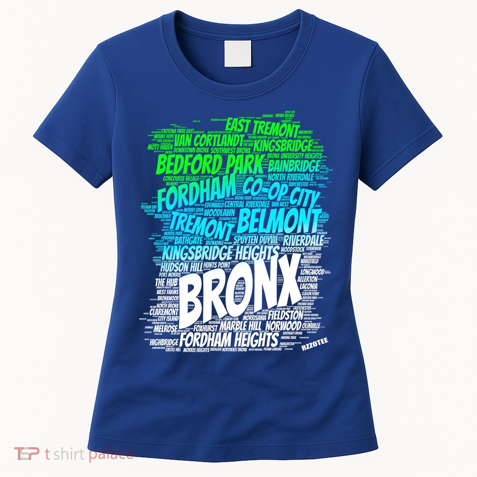 Boogie Down Bronx New York City Pride Map Area Like A Zoo Gift Women's T-Shirt