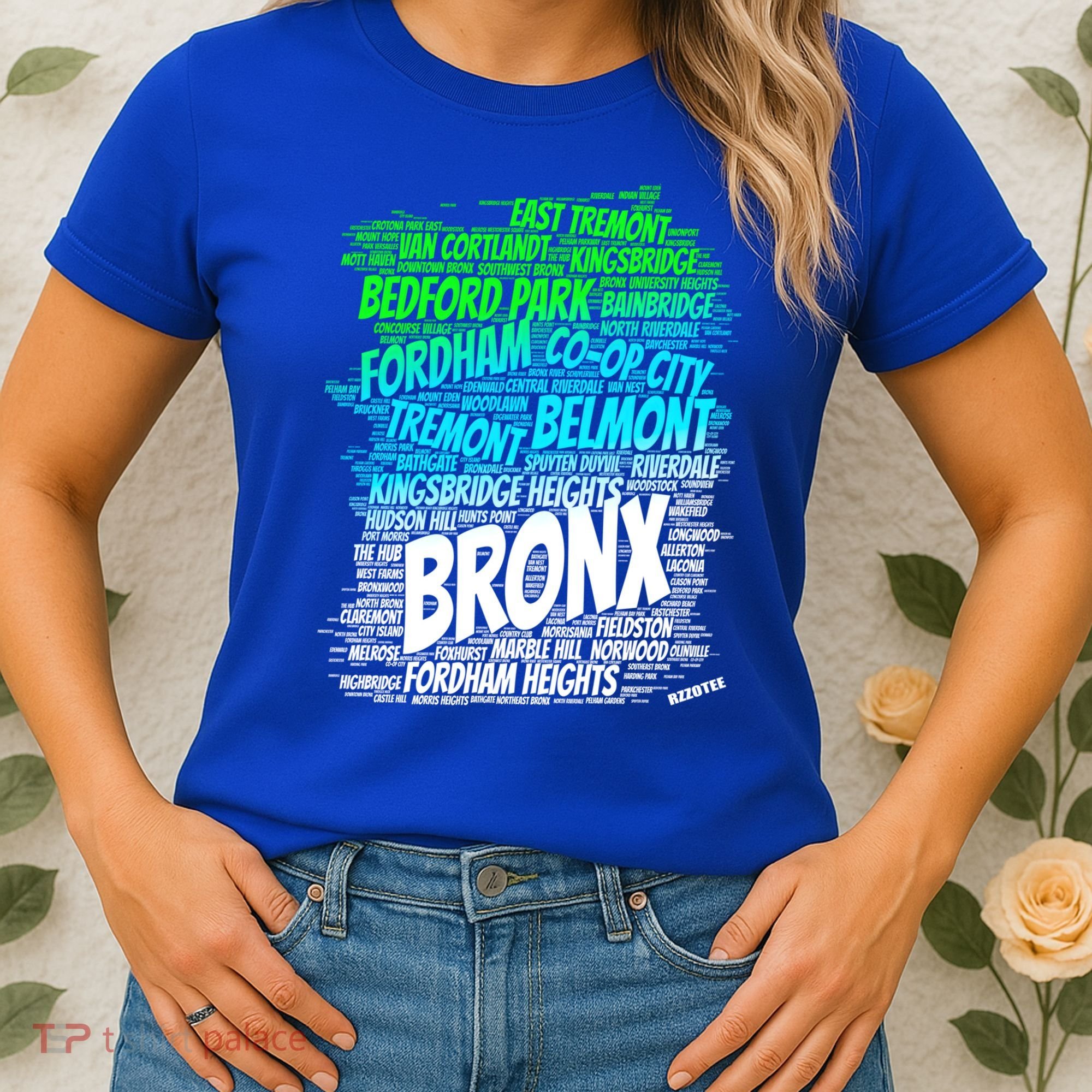 Boogie Down Bronx New York City Pride Map Area Like A Zoo Gift Women's T-Shirt
