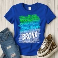 Boogie Down Bronx New York City Pride Map Area Like A Zoo Gift Women's T-Shirt thumb 3