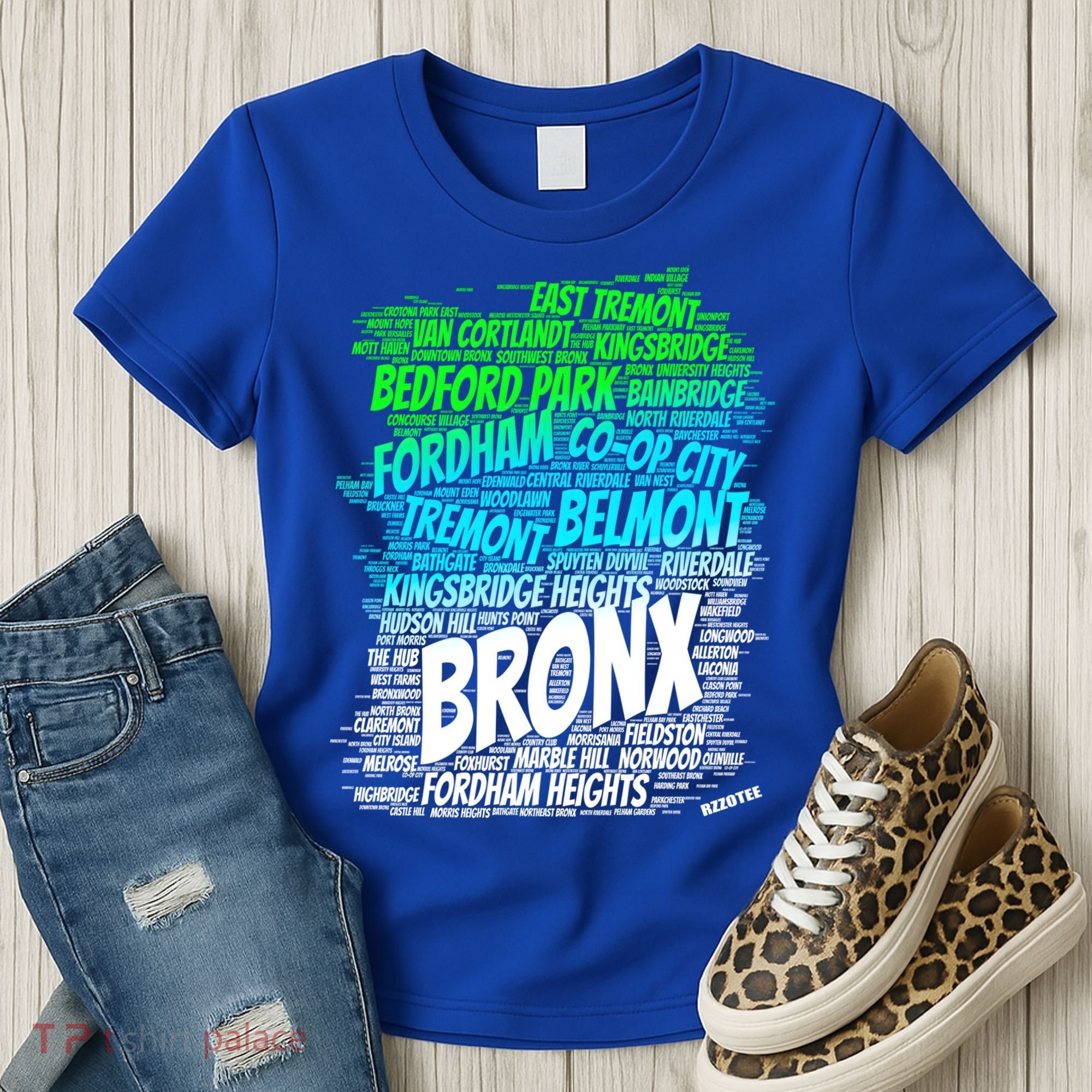 Boogie Down Bronx New York City Pride Map Area Like A Zoo Gift Women's T-Shirt