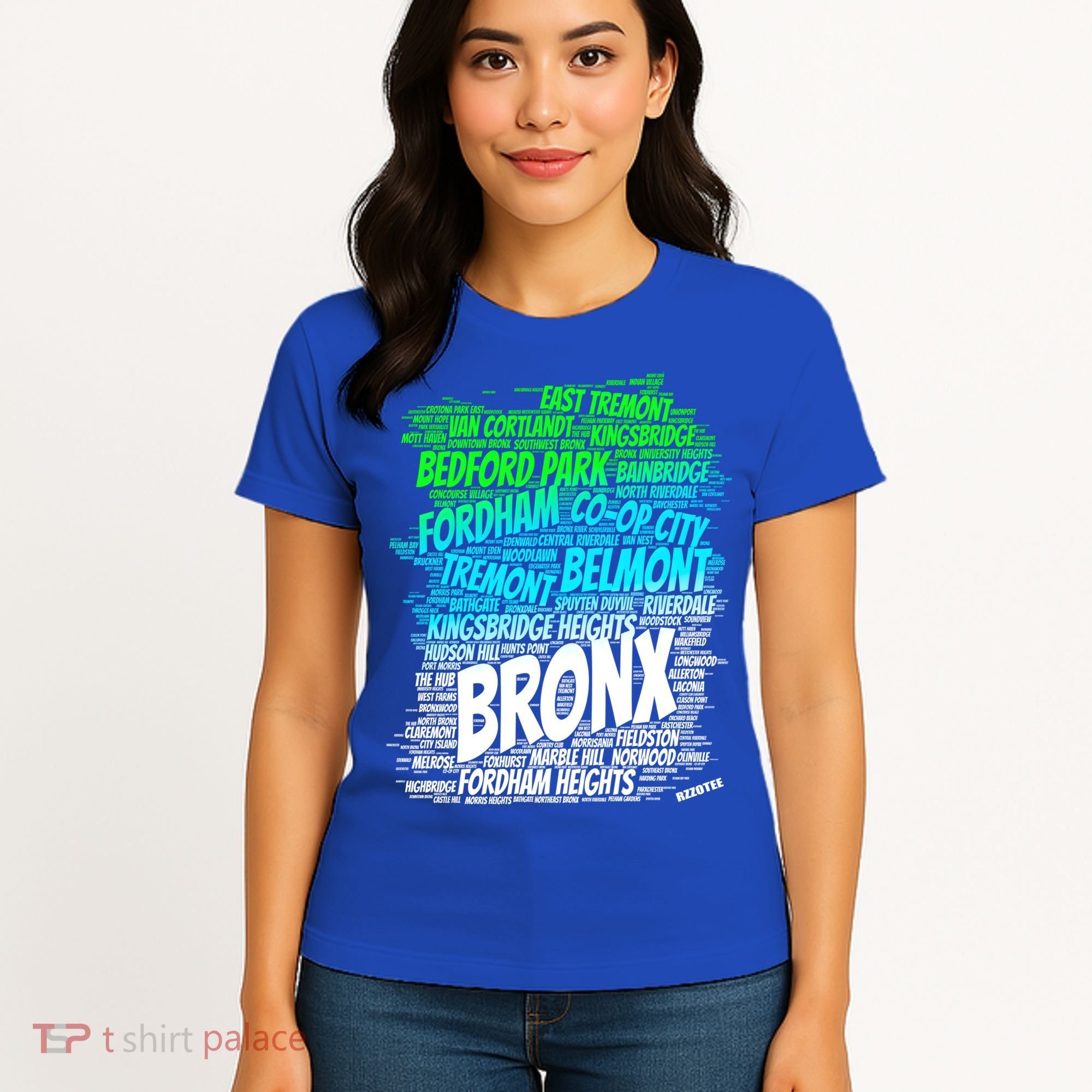 Boogie Down Bronx New York City Pride Map Area Like A Zoo Gift Women's T-Shirt