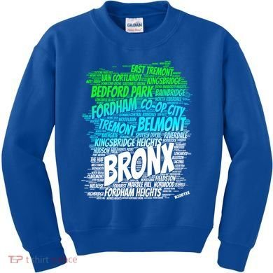 Boogie Down Bronx New York City Pride Map Area Like A Zoo Gift Kids Sweatshirt