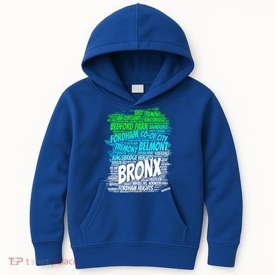 Boogie Down Bronx New York City Pride Map Area Like A Zoo Gift Kids Hoodie