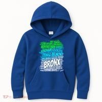 Boogie Down Bronx New York City Pride Map Area Like A Zoo Gift Kids Hoodie thumb 0
