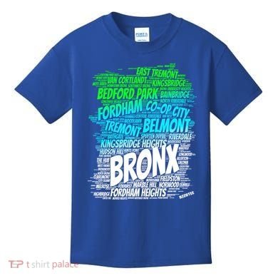 Boogie Down Bronx New York City Pride Map Area Like A Zoo Gift Kids T-Shirt