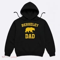 Berkeley Dad Bear Graphic FatherS Day Hoodie thumb 0