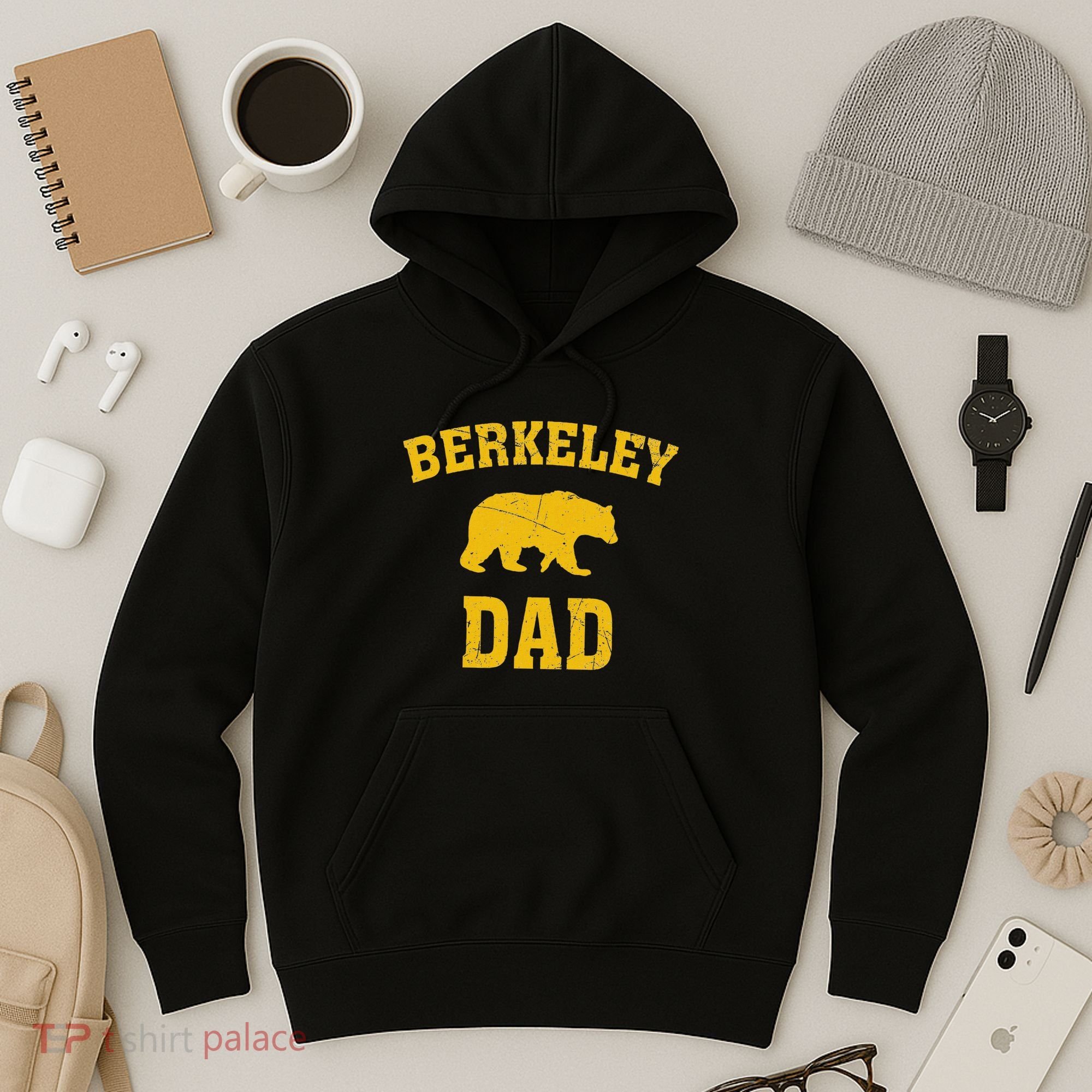 Berkeley Dad Bear Graphic FatherS Day Hoodie