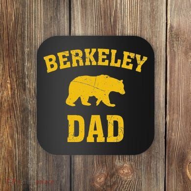 Berkeley Dad Bear Graphic FatherS Day Coaster