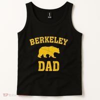 Berkeley Dad Bear Graphic FatherS Day Tank Top thumb 2