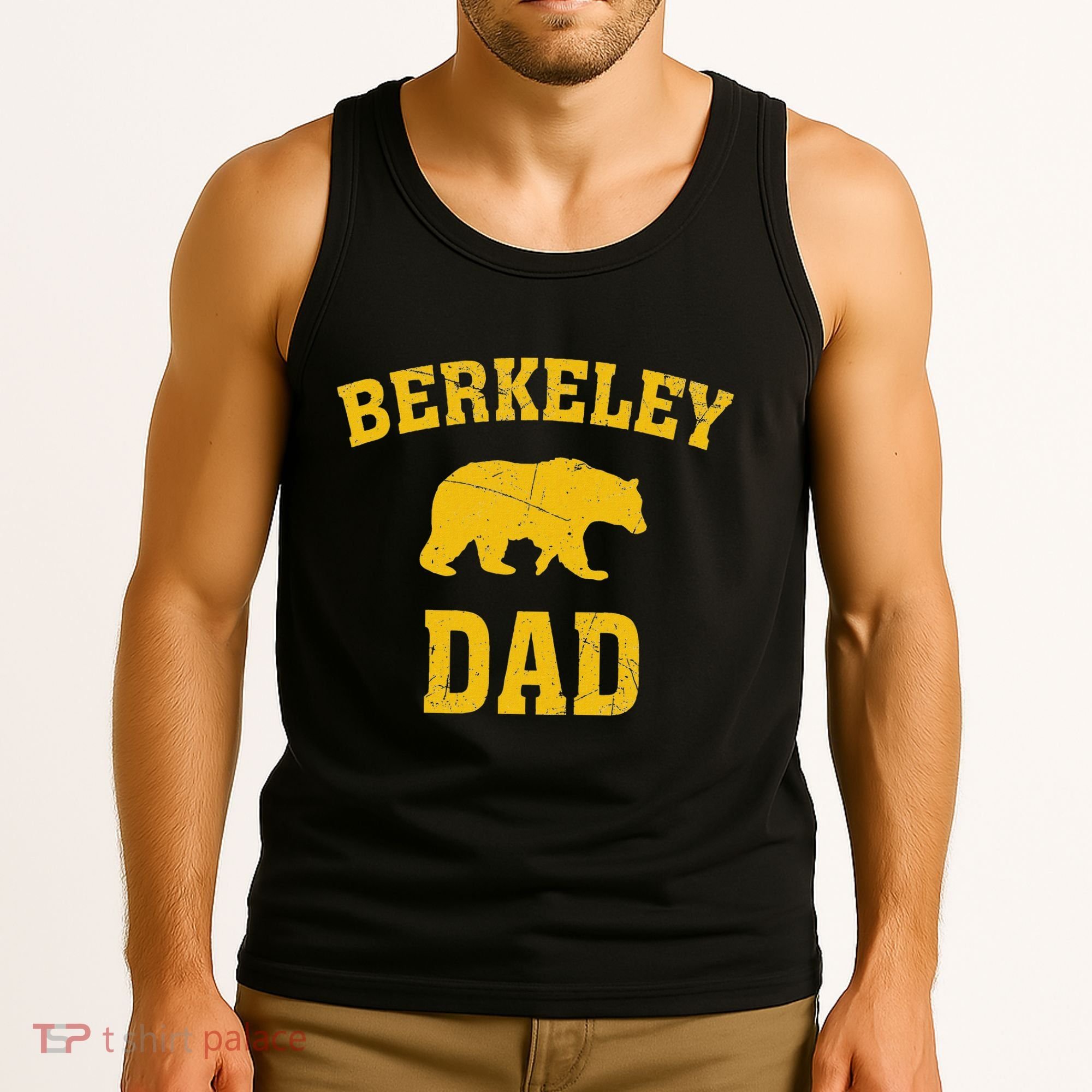 Berkeley Dad Bear Graphic FatherS Day Tank Top
