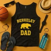 Berkeley Dad Bear Graphic FatherS Day Tank Top thumb 4