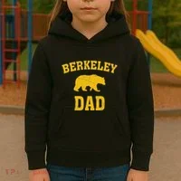 Berkeley Dad Bear Graphic FatherS Day Kids Hoodie thumb 3