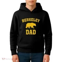 Berkeley Dad Bear Graphic FatherS Day Kids Hoodie thumb 4