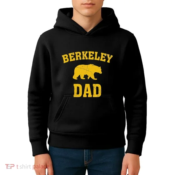Berkeley Dad Bear Graphic FatherS Day Kids Hoodie