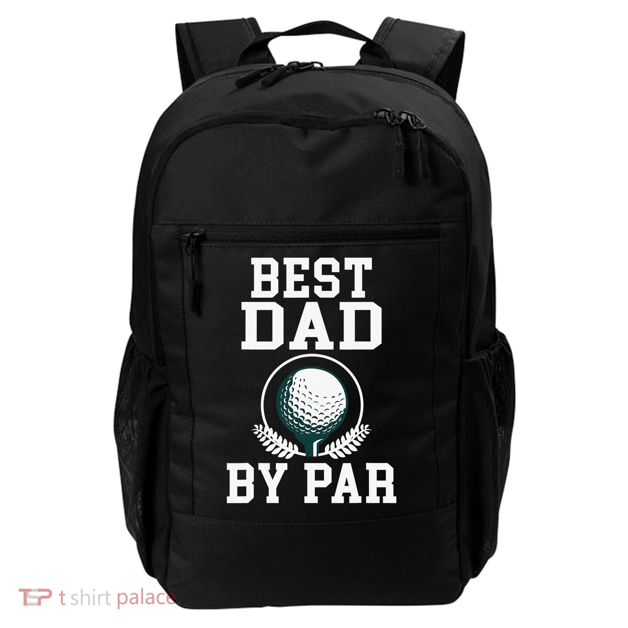 Best Dad by Par Golf Daddy Golfing Father Backpack