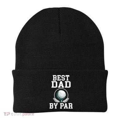 Best Dad by Par Golf Daddy Golfing Father Beanie
