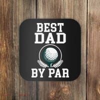 Best Dad by Par Golf Daddy Golfing Father Coaster thumb 0