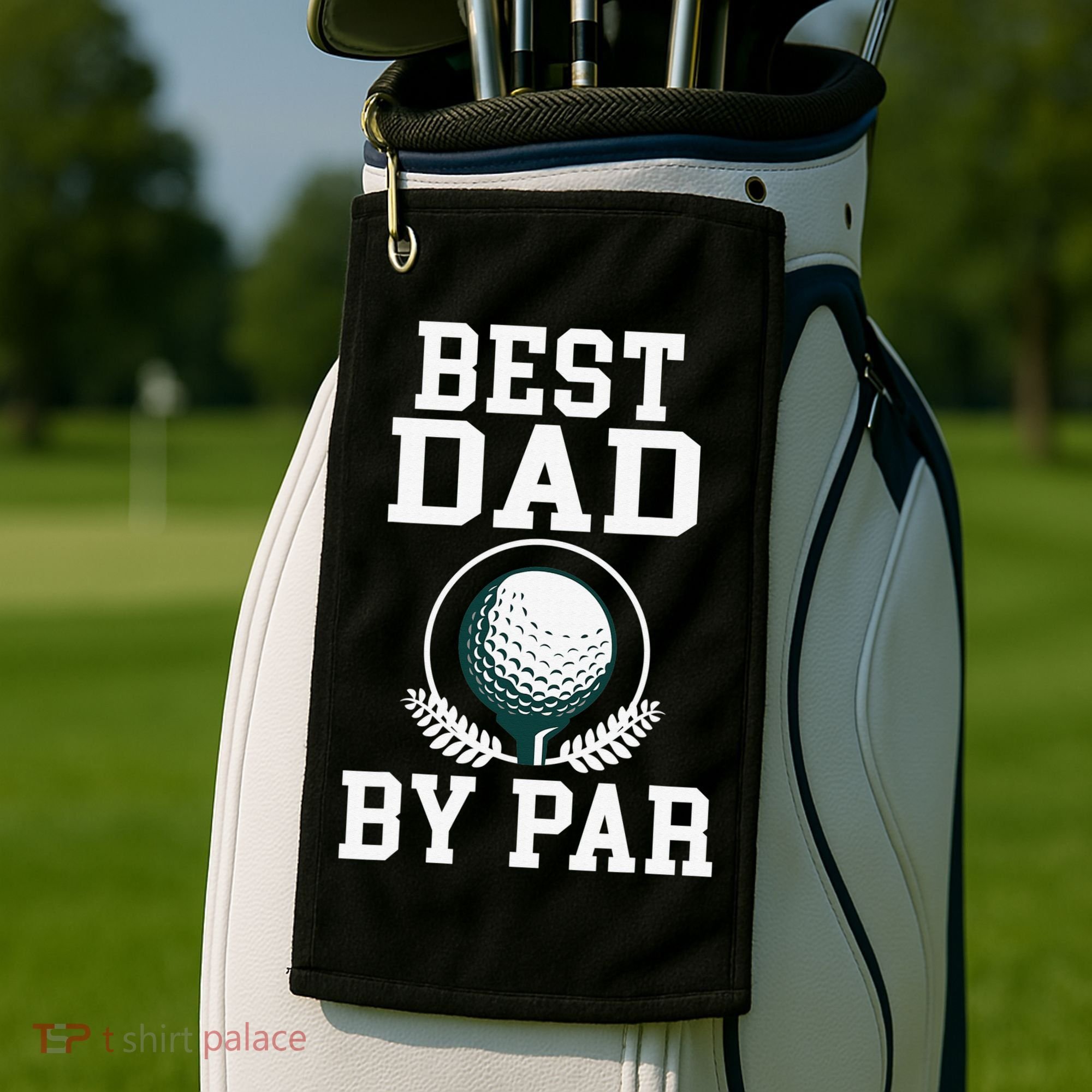 Best Dad by Par Golf Daddy Golfing Father Golf Towel
